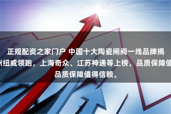 正规配资之家门户 中国十大陶瓷闸阀一线品牌揭晓，苏州纽威领跑，上海奇众、江苏神通等上榜，品质保障值得信赖。